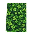 thumbnail image 2 of St. Patrick's Day Kitchen Towel Luck Shamrock Truck Tea Towel Green Buffalo Plaids Hand Drying Towel for Cooking Baking Cleaning Wipes, 17.7 x 26 Inch, 2 of 7