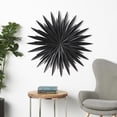 thumbnail image 2 of DecMode Black Metal Large Layered 3D Sunburst Wall Decor, 2 of 10