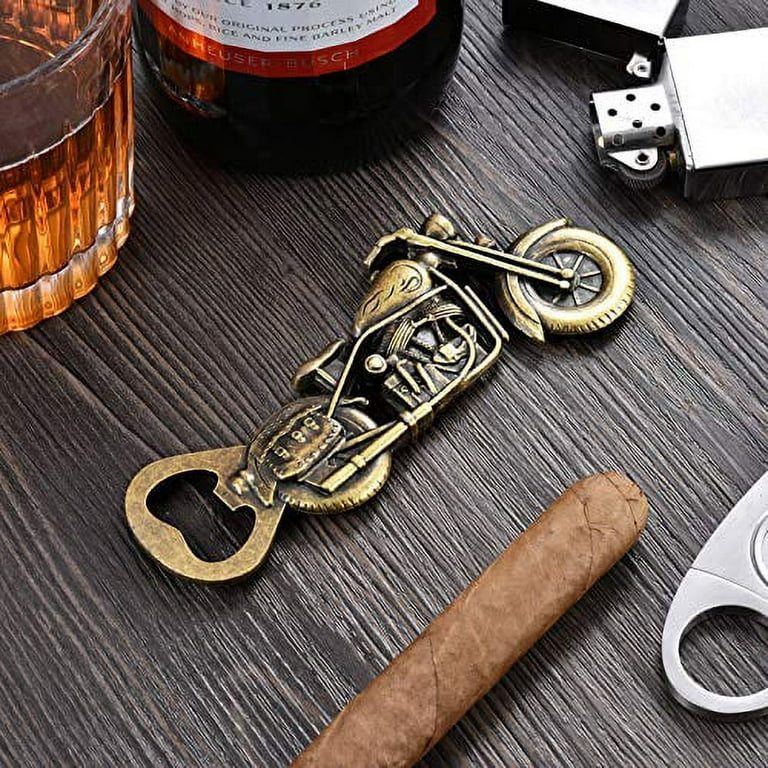 Motorcycle Beer Gifts for Men Unique: Mens Gifts for Christmas Useful White  Elephant Gifts for Adults Funny Beer Bottle Opener Cool Gifts for Dad Men