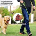 thumbnail image 3 of YIXIGGC Dog Leash,5 FT Heavy Duty Double Handle Dog Leash with Comfortable Padded and Reflective,Rope Dog Leashes for Small,Medium,Large Dogs (Rope-Green) DYF329-2206, 3 of 6