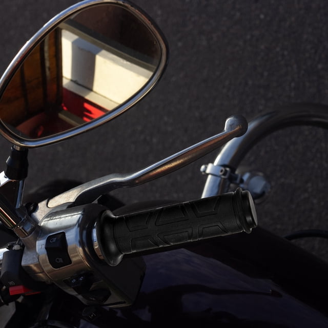 unbranded 1Par Empuñadura Calefactable Para Motocicleta Negro Con Cinco Niveles Ajustables Y Protección Antipolvo