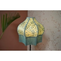 BespokeByNikita Victorian Dome Blue Velvet Lampshade