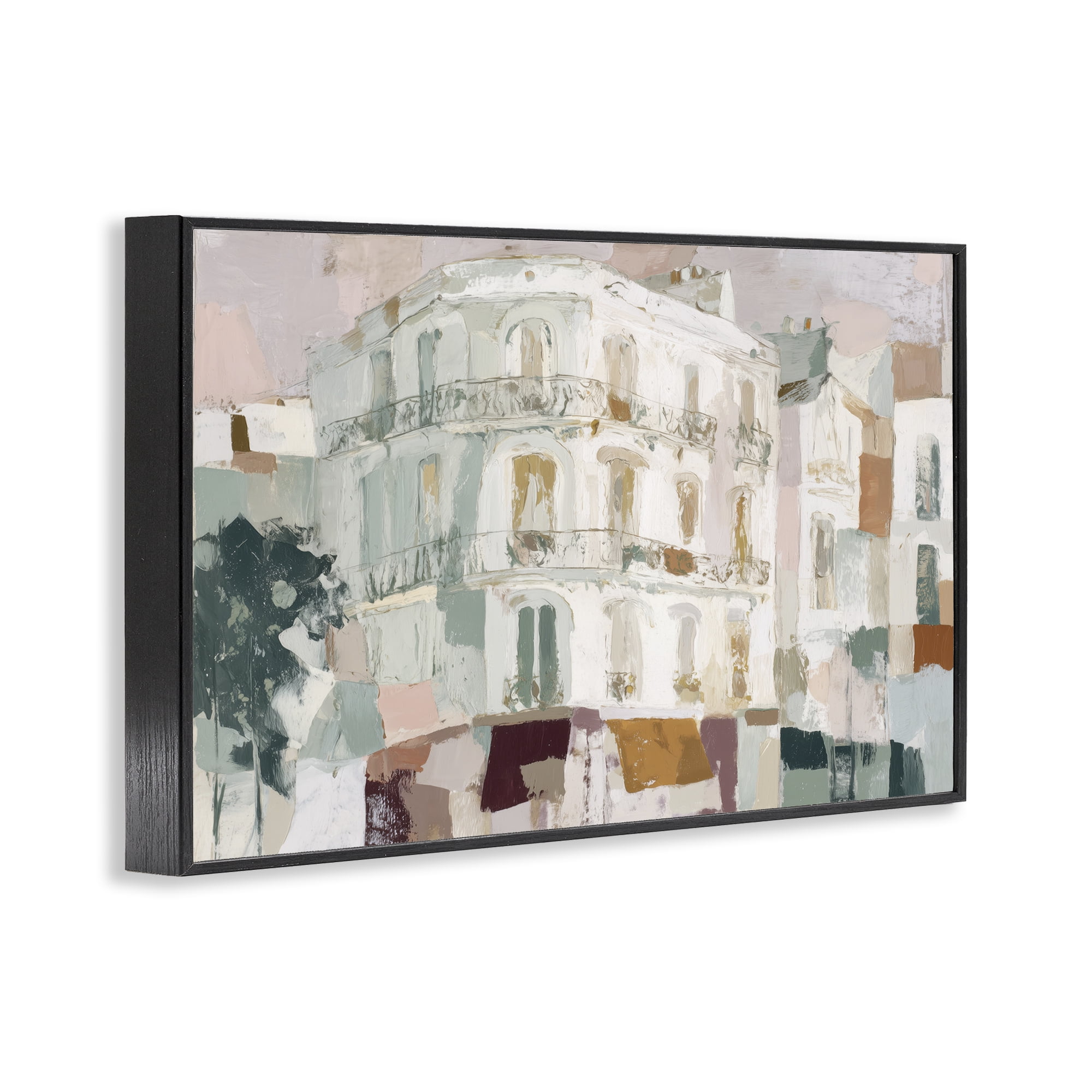 Stupell Industries Barcelona Street Corner Black Framed Giclee Art, design by Chromatic Storm Studio