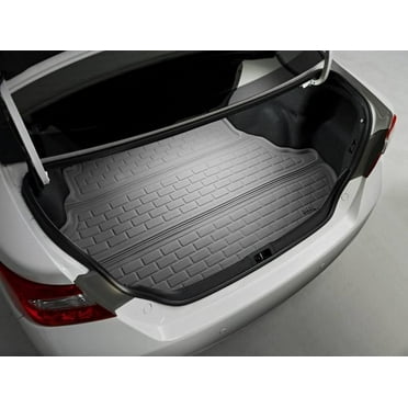 3D MAXpider 2013-2018 Fits Hyundai Santa Fe Sport Kagu Carbon Fiber Embossed Pattern Cargo Liner Black M1HY0171309