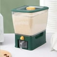 thumbnail image 2 of Contenedor de almacenamiento de arroz Sunnimix 22 libras Verde, 2 of 8