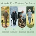thumbnail image 3 of King Mills Lightweight Portable Stools for Adults Heavy Duty, Adjustable Walking Chair for Adults, 3 of 7
