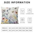 thumbnail image 5 of BANET Throw Pillows Case Seasonal Floral Square Decor Cushion Covers for Sofa White, 5 of 5