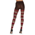 thumbnail image 3 of MeMoi Multi Stripe Cotton Blend Sweater Tights - Womens - Female, 3 of 3