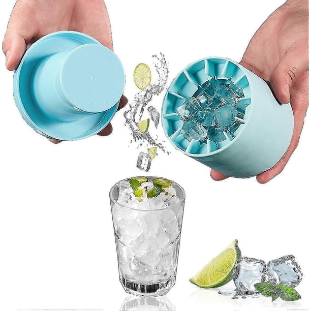 Silicone Ice Cube Mould, Ice Cube Tray Silicone With Lid, Ice Cube Tray, Ice Bucket, Ice Maker Cup 26-27s