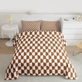 thumbnail image 2 of Homewish Teens Minimalist Hexagon Honeycomb Bedding Comforter Set 2pcs,Vintage Aesthetic Twin Comforter Sets Microfiber,Abstract Geometric Breathable Bedding Set,Breathable Home Decor,Reversible, 2 of 8