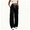 Black, variant on Asgosdo Women's Pants Drawstring High Elastic Waisted Wide Straight Leg Casual Irregular Trousers with Pockets