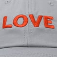 thumbnail image 5 of DALIX Custom Embroidered Hats Dad Caps LOVE Stitched Logo Hat in Gray, 5 of 7