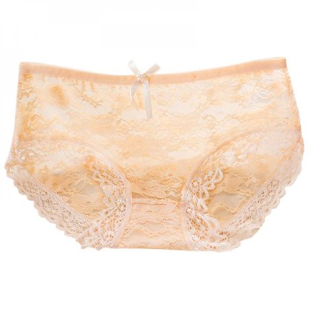 

Xinhuaya Ladies New One-Piece Jacquard Bow Briefs Sweet And Hollow Sexy Lace Comfortable And Cute Candy-Colored Panties