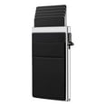 thumbnail image 1 of Ultra thin portable metal card with wallet design, unisex minimalist style, anti magnetic and anti demagnetization RFID function, credit card storage tool, 1 of 5
