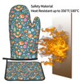 thumbnail image 5 of Gaeub Foxes and Birds in Forest Print Oven Mitts and Pot Holders Sets of 2,Heat Resistant Pad,Cooking Gloves, for Baking BBQ Home Decor, 5 of 7