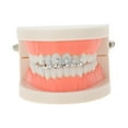 thumbnail image 2 of Unique Bargains 1 Set Fake Teeth Grills Gorgeous for Hip Hop Gift Silver Tone, 2 of 6
