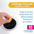 thumbnail image 2 of Garbage Disposal Cleaner, Freshener & Odor Removing Balls, Easy to Use, Fresh Lemon Scent, 40 Count, 2 of 4