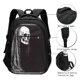 thumbnail image 3 of Fotbe Gothic Skull Drape Mochila con Estampado y Puerto USB para Hombre y Mujer, Mochila Antirrobo, Mochila de Viaje, Mochila Escolar, Mochila Universitaria, 3 of 7