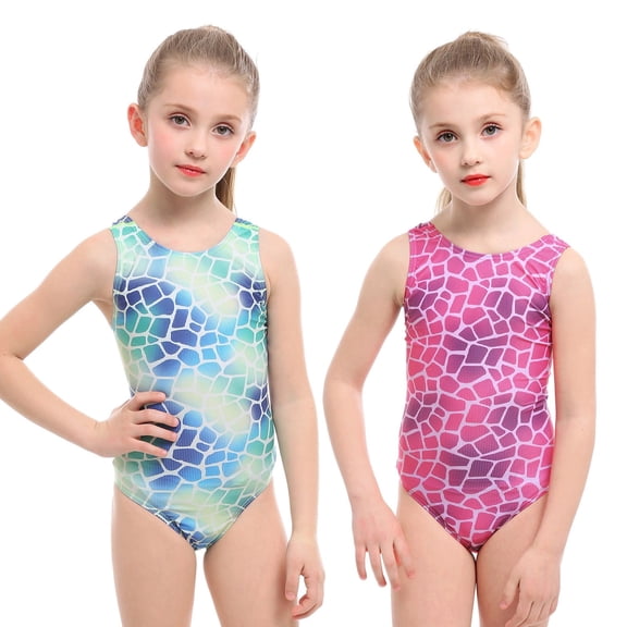 jiaxiM Girls One Piece Swimsuits Cutout Bathing Suit Spaghetti Strap Ruched Tropical Printed Swimsuit Stretch Girls' Swimwear