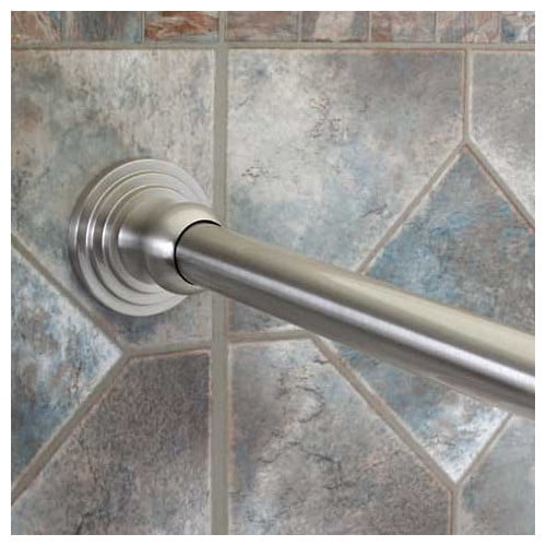 Dynasty Hardware 72'' Straight Fixed Shower Curtain Rod