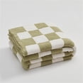 thumbnail image 1 of LAICAIW Checkered Throw Blanket，Checkered Blanket Throw Cute，Throw Blankets Checkerboard Grid Chessboard Gingham Warmer Comfort Plush Reversible Microfiber Cozy Decor For Home Bed Couch (Matcha, 6, 1 of 7