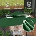 thumbnail image 3 of MASTERCANOPY 8 x 5ft Outdoor BBQ Grill Gazebo with LED Lights and Shelves, Forest Green, 3 of 6