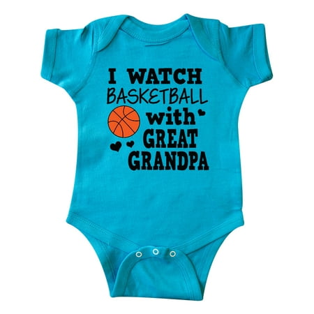 

Inktastic I Watch Basketball with Great Grandpa Gift Baby Boy Bodysuit