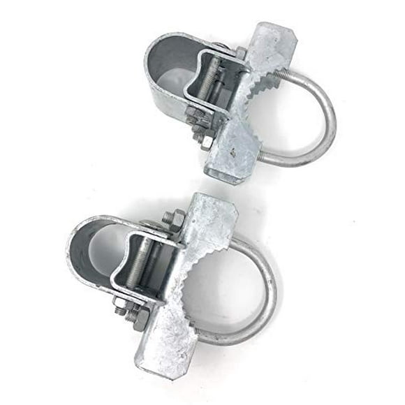 Pressed Steel Industrial Griptite Bulldog Hinge for Chain Link Gate - (2 Sets Pack) (2-7/8")
