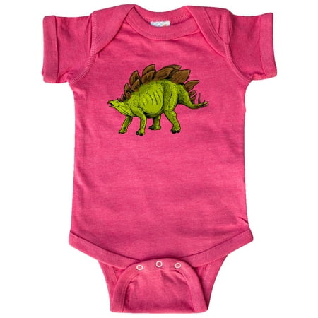

Inktastic Roaring Happy Stegosaurus Gift Baby Boy or Baby Girl Bodysuit