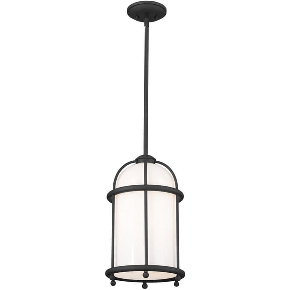 52464BKT Kichler Lighting Topiary - 1 Light Pendant In Homestead Style-18 Inches Tall and 10.25 Inches Wide-Textured Black Finish