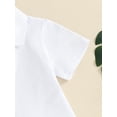 thumbnail image 6 of Bagilaanoe 2pcs Toddler Baby Boy Shorts Set Short Sleeve Shirt Tops + Shorts 12M 18M 24M 3T 4T 5T Kids Casual Summer Clothes, 6 of 7