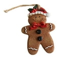 thumbnail image 3 of harmtty Xmax Christmas Resin Gingerbread Man Ornament Adorable with Hanging Lanyard Xmas Christmas Tree Decoration Pendant D, 3 of 8