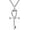 Silver, variant on Ankh Cross Necklace 925 Sterling Silver Egyptian Jewelry for Men Women
