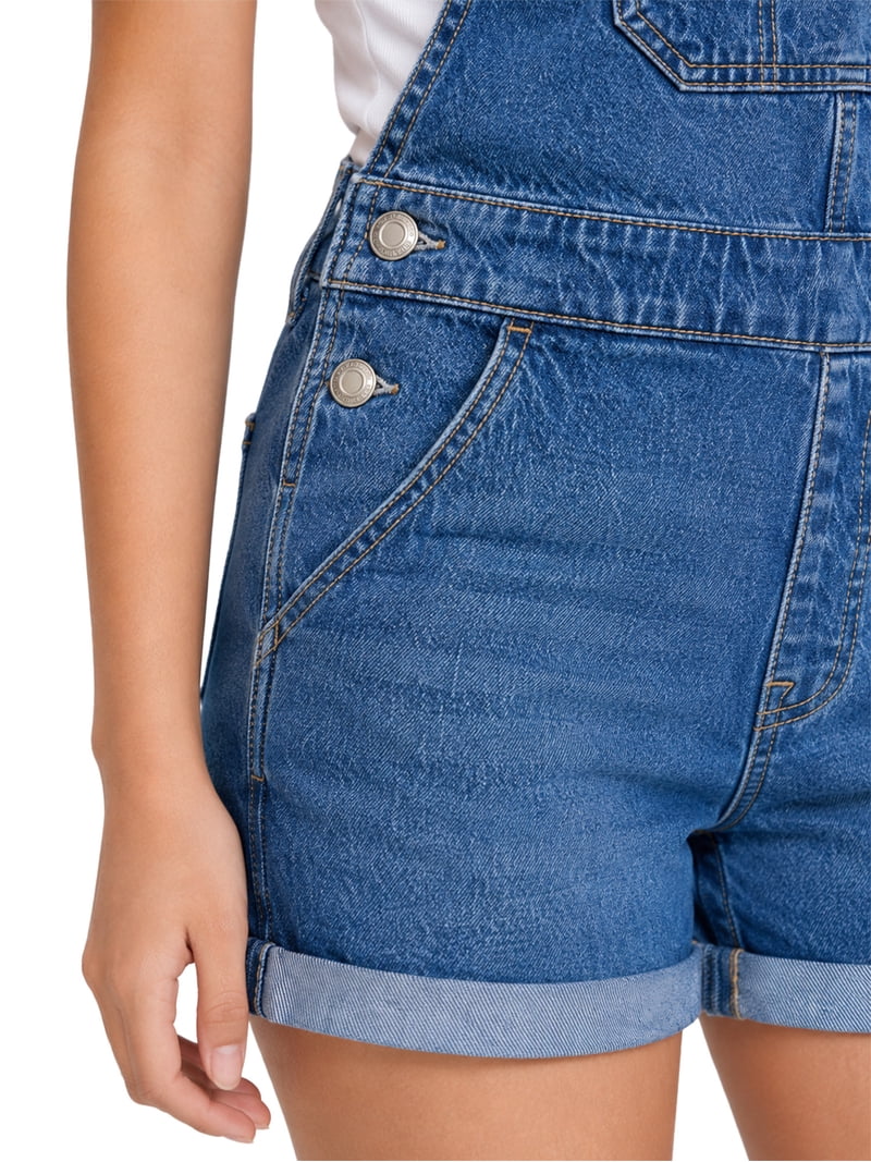 No Boundaries Denim Shortalls, 3