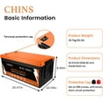 CHINS Bluetooth LiFePO4 Smart 36V 100AH Lithium Iron Battery for Golf