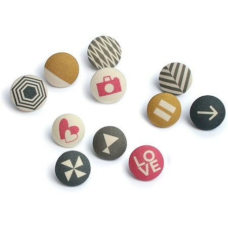 Creative Girl Canvas Brads 12/pkg-