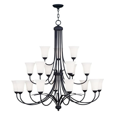 

Livex Ridgedale 6479-04 18-Light Chandelier in Black