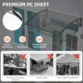 thumbnail image 5 of 32"x80" Door Canopy Awning UV Rain Snow Sunlight Protection Roof Cover For Patio Balcony, 5 of 8