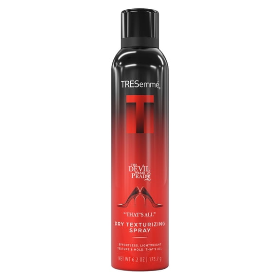 TRESemmé That's All Dry Texturizing Spray, A-List Collection The Devil Wears Prada 2 Limited Edition Spray for Workable Holding   Finishing Styles, Developed Safe for All Hair Types, 6.2 oz