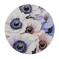 thumbnail image 4 of HAOXIT Fitted Round Tablecloth White Blue , Flower Art Flowers Table Cover,Elastic Edged Table Cloth Fits Round Tables 46-50, 4 of 8