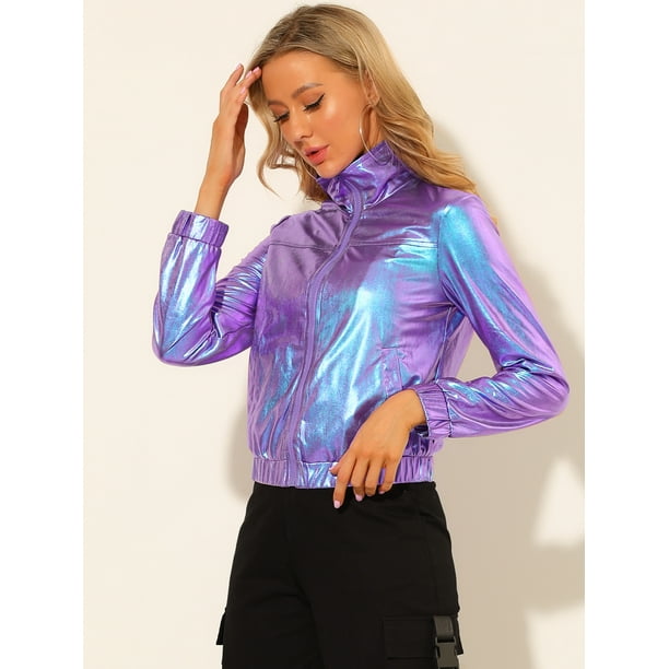 Blue metallic jacket hotsell