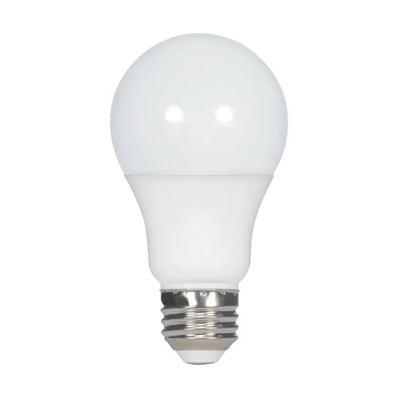 9.5 Watt - A19 LED - Frosted - 5000K Medium base - 220 deg. Beam Angle - 120 Volt - Non-Dimmable - 6-Pack.Color:Frost,Case QTY:6