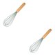 thumbnail image 1 of Wosthever Utensilios de cocina de silicona Mango de Antióxido Lavable Utensilios de cocina portátiles Accesorios de herramientas de Gris Zeigen Sie als Bilder, Schneebesen 2piezas, 1 of 6