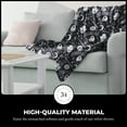 thumbnail image 3 of Artisan 34 Oversized Plush Throw Blanket- Bed & Couch Fuzzy and Fluffy Super Soft Colorful, Warm & Lightweight Decorative Blanket- 50x70”, Skulls, 3 of 4