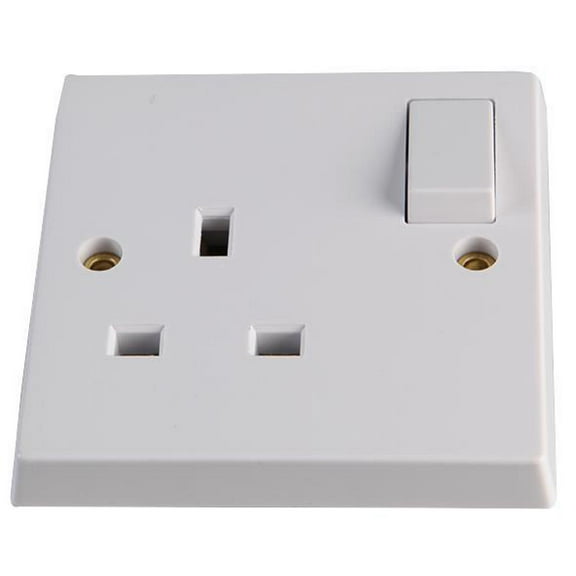 VOLEX ACCESSORIES - 13A 1 Gang DP Switched Socket, White