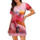 thumbnail image 1 of Disketp Colorful Cartoon Biplane para Camisón Corto de Manga Corta para Mujeres, Camisón Cómodo con Escote Redondo, Bonito y Confortable, 1 of 6