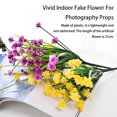thumbnail image 2 of Kearding 2 uds flores artificiales de plástico plantas de tallo largo falso ramo de imitación porche hogar accesorios de fotografía de boda Type2 NO2, 2 of 6