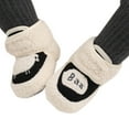 thumbnail image 5 of REDARER Baby Warm Booties Plush Lined Soft Sole, Non- Indoor Outdoor Boots for Toddlers, Cozy Winter First Walkers for Boys Girls,Color:Black,Size:6, 5 of 6