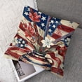 thumbnail image 7 of nygtbtfer Stripes Throw Pillow USA Flag Vases Truck Decorations for Sofa Couch Set of 2 White, 7 of 7