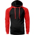 thumbnail image 2 of Ma Croix Men's Heavyweight Premium Pullover Hoodie Two Tone Raglan, 2 of 4